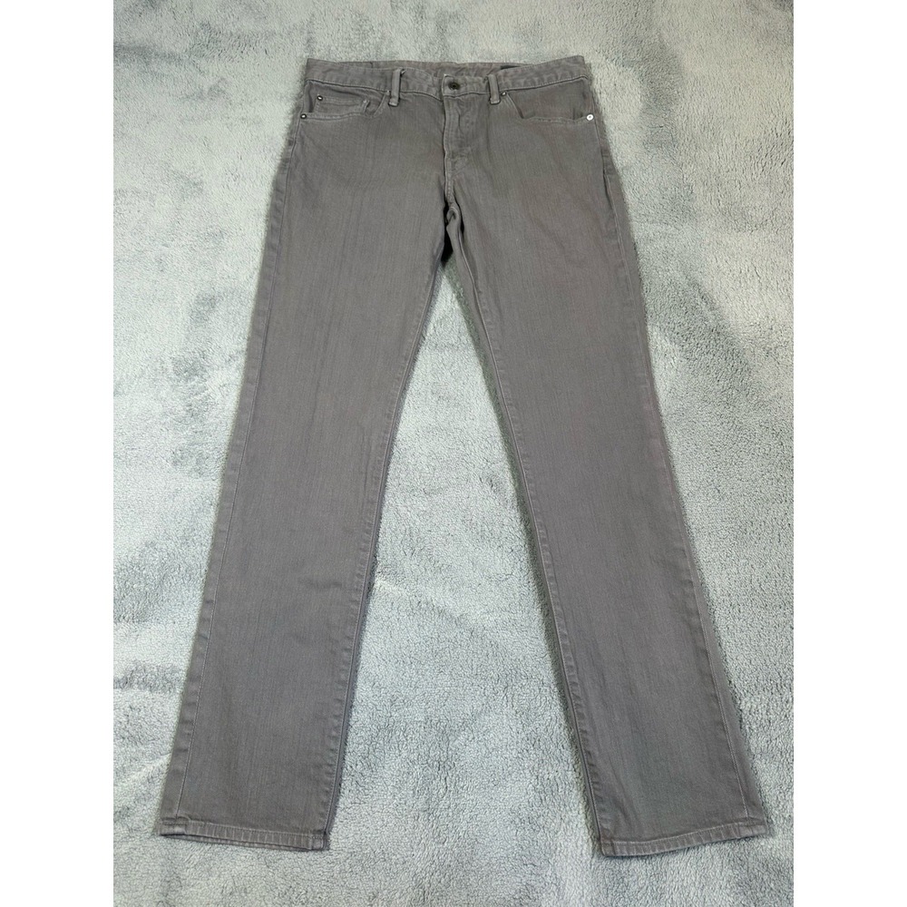Bonobos Travel‎ Jeans Mens 34x34 Gray Slim Straight Leg Stretch Read